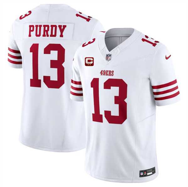 Men & Women & Youth San Francisco 49ers #13 Brock Purdy White 2024 F.U.S.E. With 2-Star C Patch Vapor Untouchable Limited Stitched Jersey